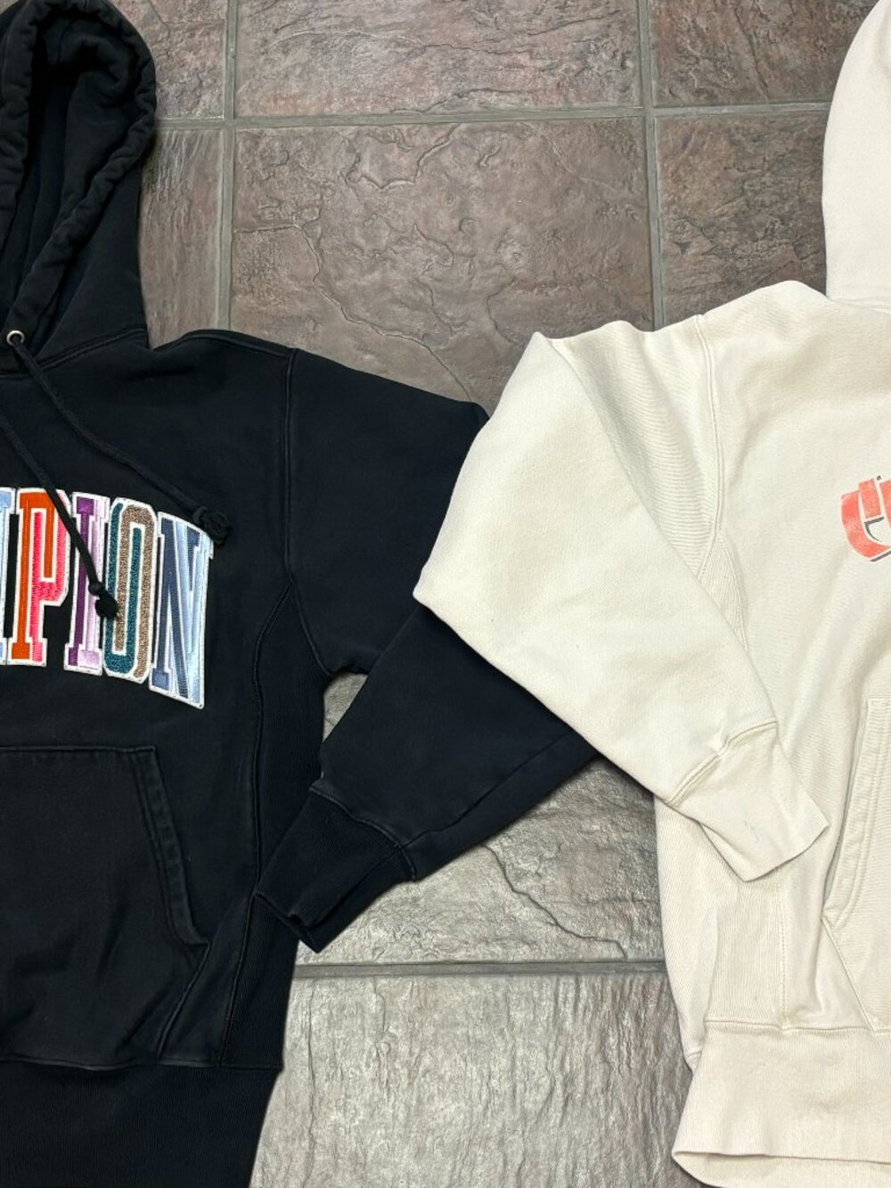 ~~Lot of 2 Vintage Champion Reverse Weave Heavy Weight Sweatshirts/Hoodies
